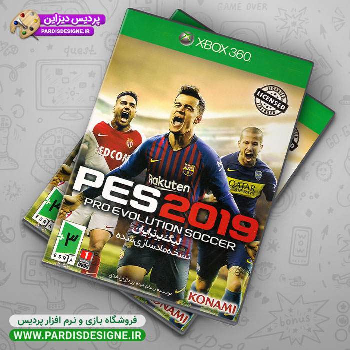 بازی Pes 2019 به همراه لیگ برتر ایران مخصوص ایکس باکس 360